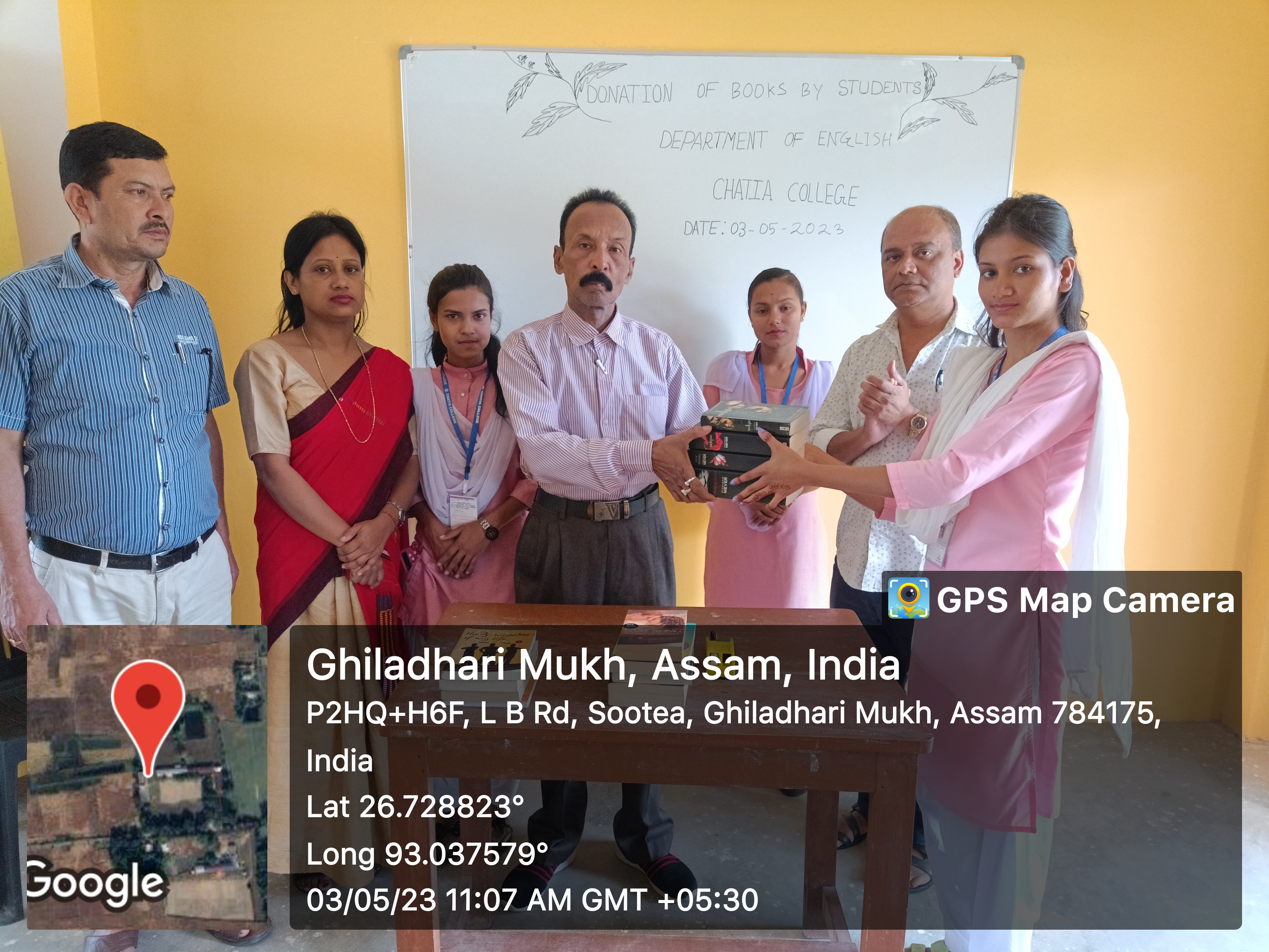 Book Donation Event held at the Department of English, Chatia College